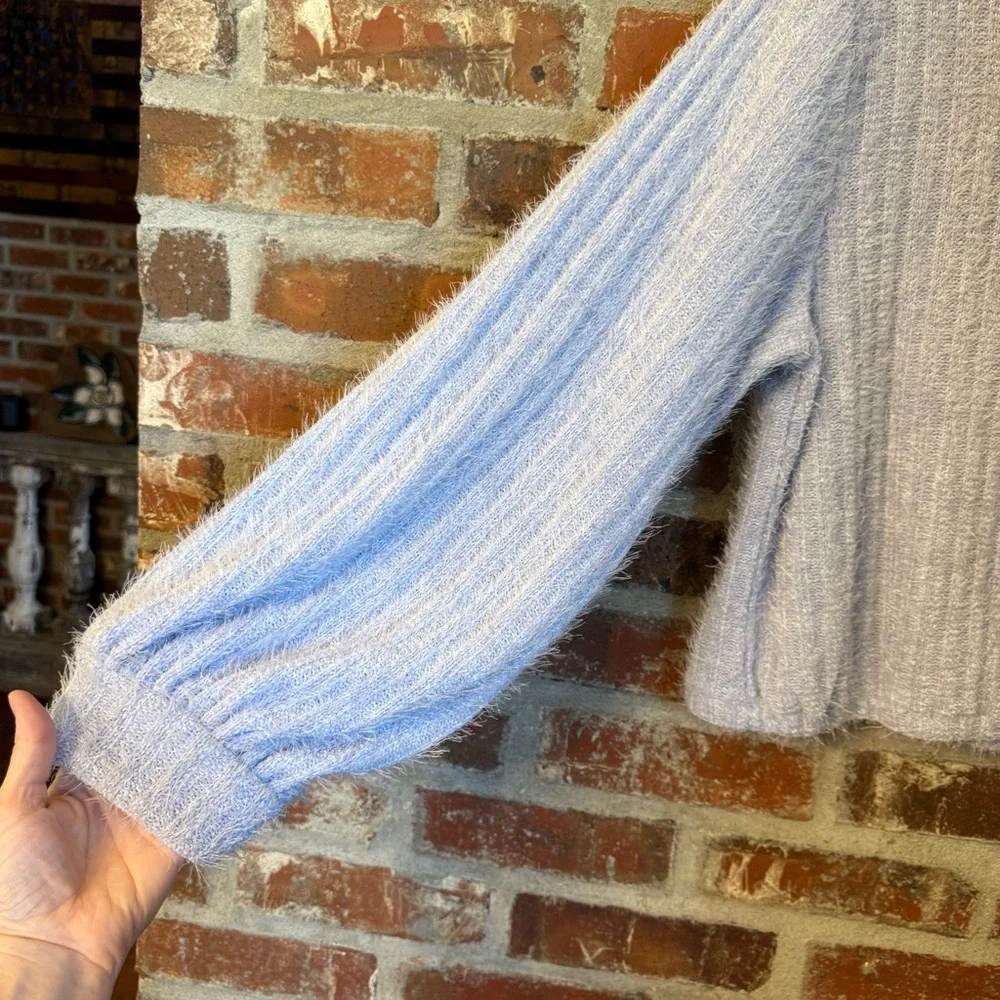 Altar'd State Soft Lilac Crew Neck Sweater - Picture 3 of 6